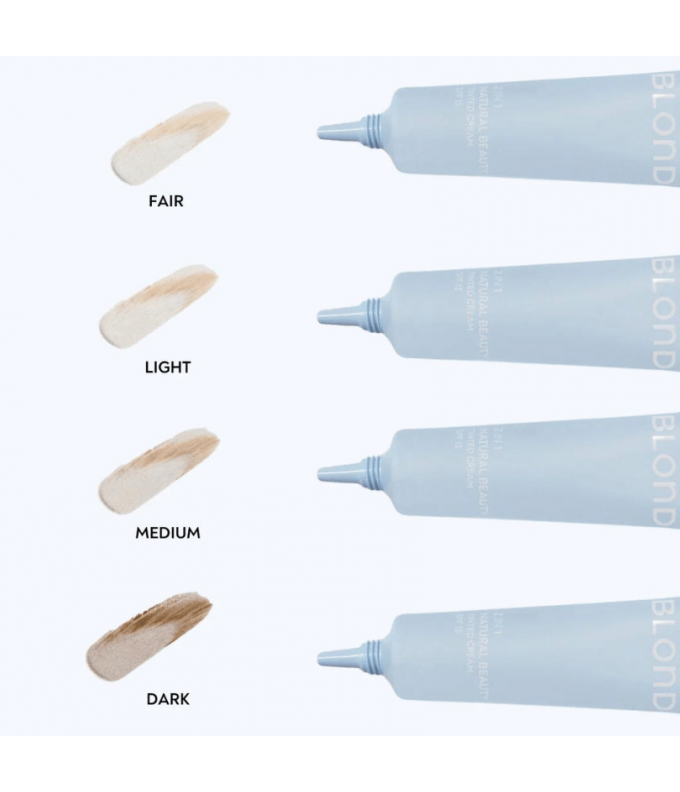  Mitrinošs Sejas Krēms Ar Krāsu SPF15 Natural Beauty 