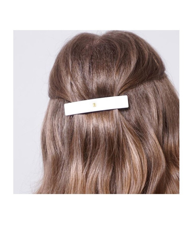 Matu Aksesuārs Barrette Pour Cheveux Medium White