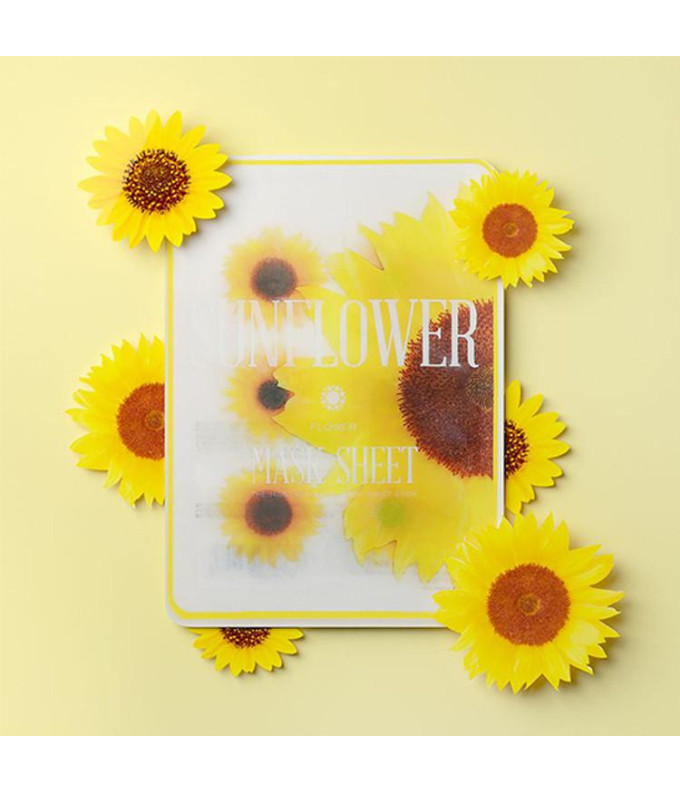  Mitrinoša Maska Sunflower Flower Sheet