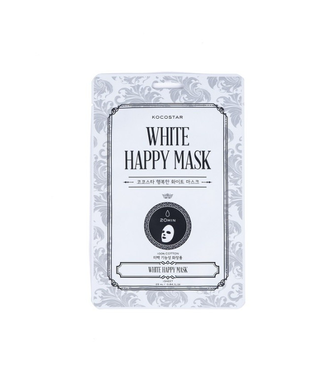  Izgaismojošā maska White Happy Mask