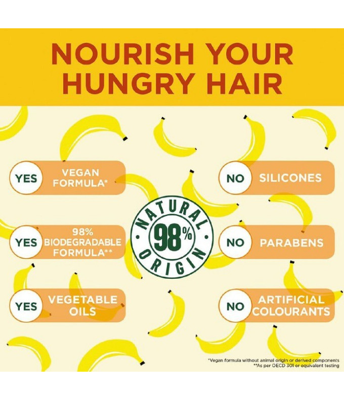  Fructis Banana Hair Food Barojoša Maska Sausiem Matiem 390ml