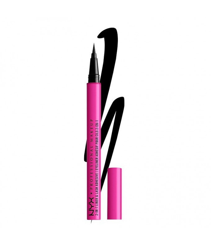 Acu Laineris-Līme Jumbo Lash! 2-In-1 Baddest Black