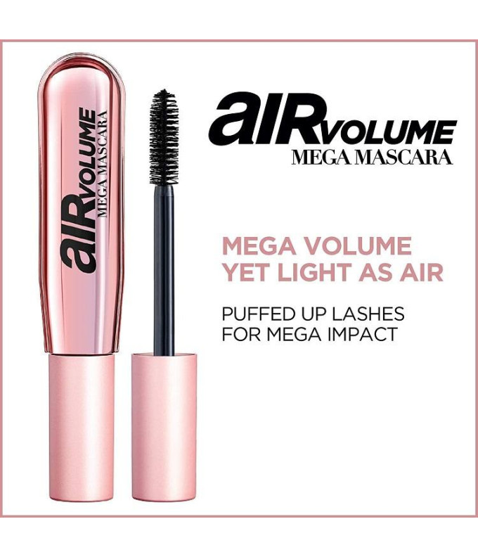 Air Volume Mega Skropstu Tuša Black