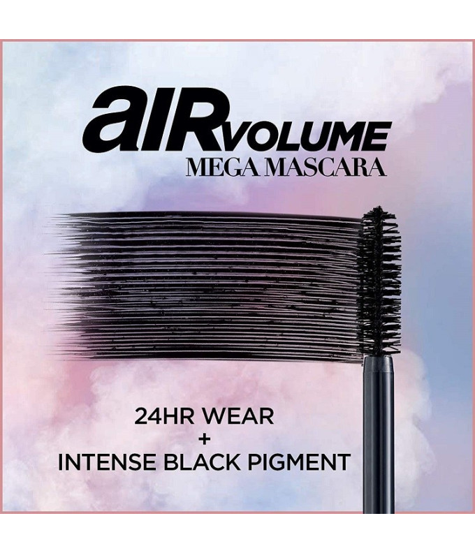 Air Volume Mega Skropstu Tuša Black